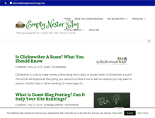 Tablet Screenshot of emptynesterblog.com